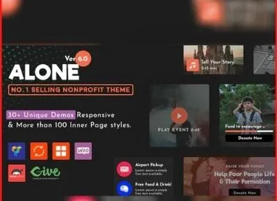 Alone – Charity Multipurpose Non profit WordPress Theme