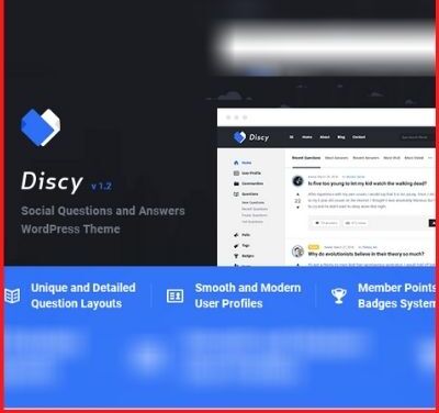 Discy – Social Questions and Answers WordPress Theme