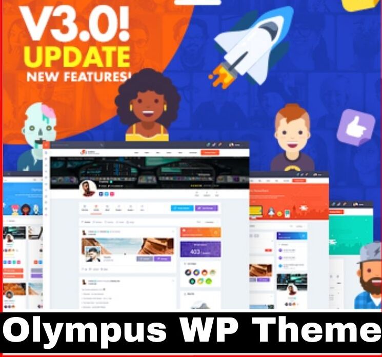 Olympus – Social Networking WordPress Theme