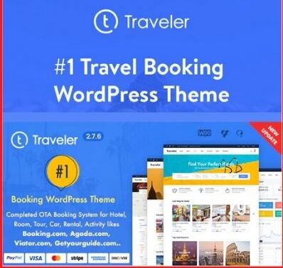 Traveler – Travel Booking WordPress Theme
