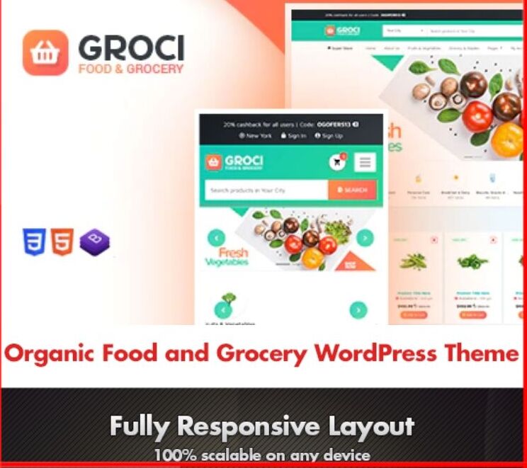 Groci – Organic Food and Grocery WordPress Theme